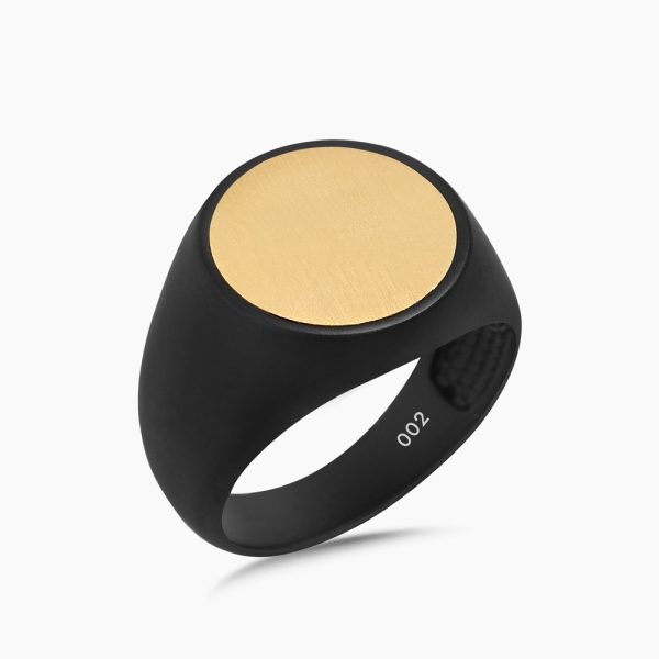The Blackest Ring | Gold Plate