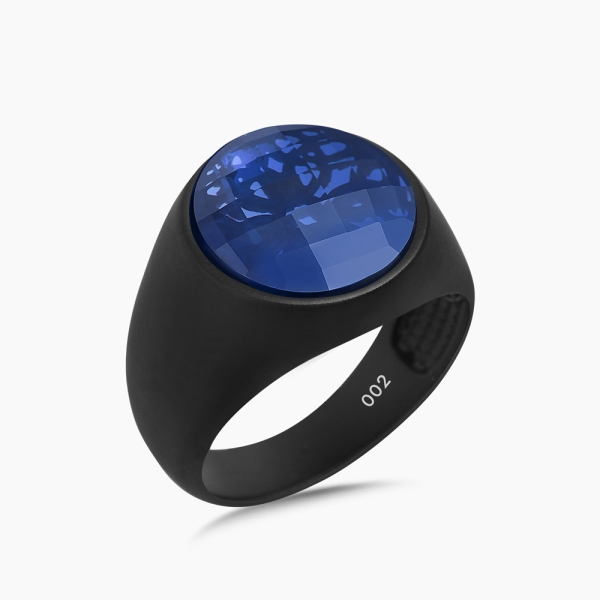 The Blackest Ring | Blue Zircon